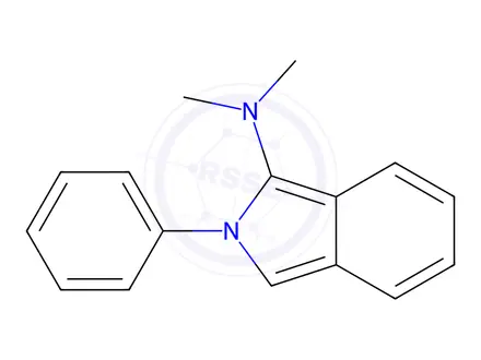 Chemical structure of N,N-Dimethyl-2-phenyl-2H-isoindol-1-amine