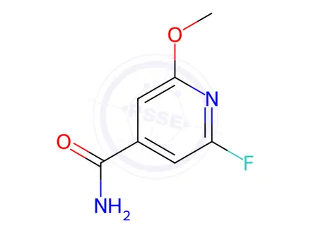 Chemical structure of 2-Fluoro-6-methoxyisonicotinamide