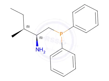 Chemical structure of (2S,3S)-1-(Diphenylphosphino)-3-methyl-2-pentanamine