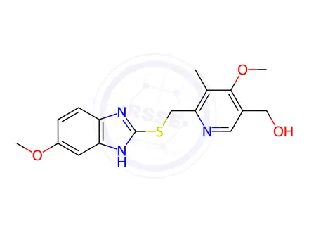 Chemical structure of 5-Hydroxy Omeprazole Sulfide
