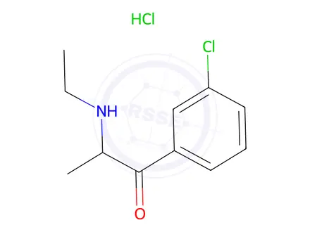 Chemical structure of 3-Chloroethcathinone Hydrochloride