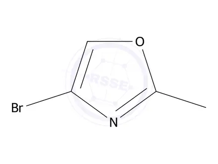 Chemical structure of 4-Bromo-2-methyloxazole