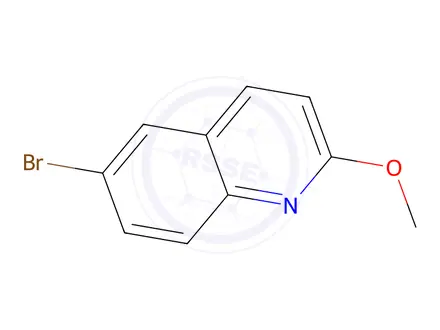 Chemical structure of 6-Bromo-2-methoxyquinoline, 97%