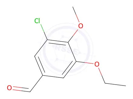 Chemical structure of 3-chloro-5-ethoxy-4-methoxybenzaldehyde