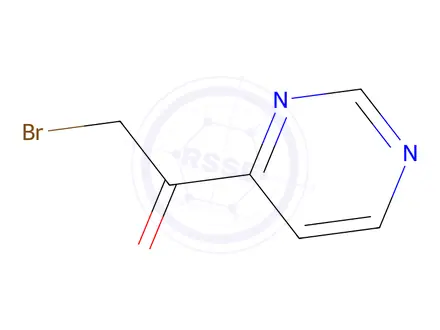 Chemical structure of 2-Bromo-1-(pyrimidin-4-yl)ethan-1-one