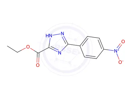Chemical structure of Ethyl 3-(4-nitrophenyl)-1H-1,2,4-triazole-5-carboxylate