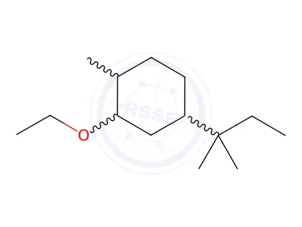 Chemical structure of Cyclohexane, 4-(1,1-dimethylpropyl)-2-ethoxy-1-methyl-(9CI)