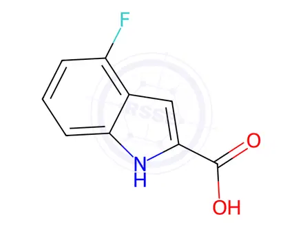 Chemical structure of 4-Fluoroindole-2-carboxylic acid