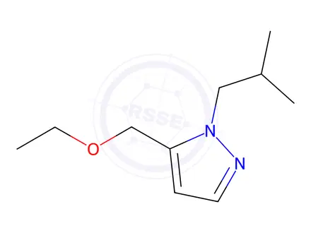 Chemical structure of 5-(ethoxymethyl)-1-isobutyl-1H-pyrazole