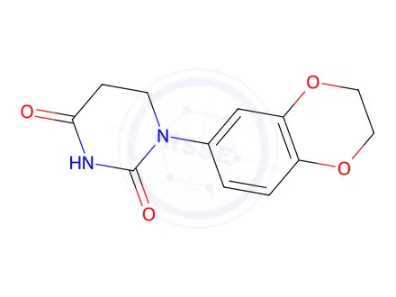 Chemical structure of 1-(2,3-dihydro-1,4-benzodioxin-6-yl)hexahydropyrimidine-2,4-dione