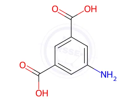 Chemical structure of 5-Aminoisophthalic Acid