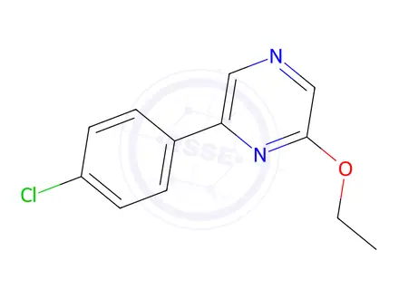 Chemical structure of 2-(4-Chlorophenyl)-6-ethoxypyrazine