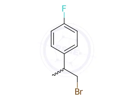 Chemical structure of 1-(1-Bromopropan-2-yl)-4-fluorobenzene