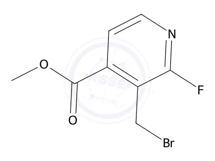 Chemical structure of methyl 3-(bromomethyl)-2-fluoropyridine-4-carboxylate