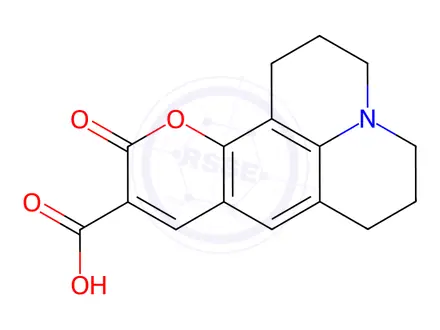 Chemical structure of Coumarin 343
