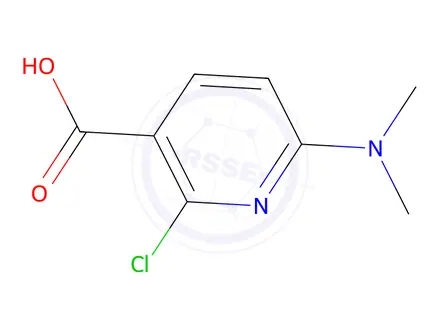 Chemical structure of 2-Chloro-6-(dimethylamino)nicotinic acid