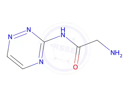Chemical structure of Acetamide, 2-amino-N-1,2,4-triazin-3-yl-