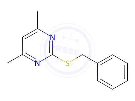 Chemical structure of 2-(Benzylthio)-4,6-dimethylpyrimidine