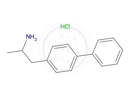 Chemical structure of 1-(4-Phenylphenyl)propan-2-amine Hydrochloride
