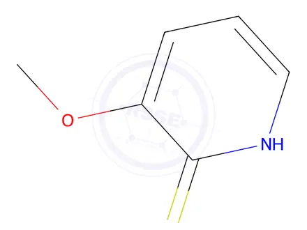 Chemical structure of 2(1H)-Pyridinethione,3-methoxy-(9CI)