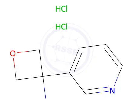 Chemical structure of 3-(pyridin-3-yl)oxetan-3-amine dihydrochloride