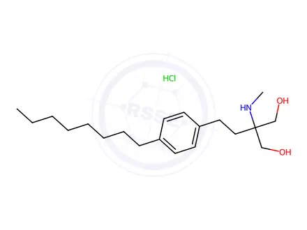 Chemical structure of Fingolimod Methylamino Impurity