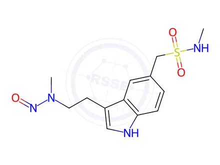 Chemical structure of N-Nitroso Desmethyl Sumatriptan