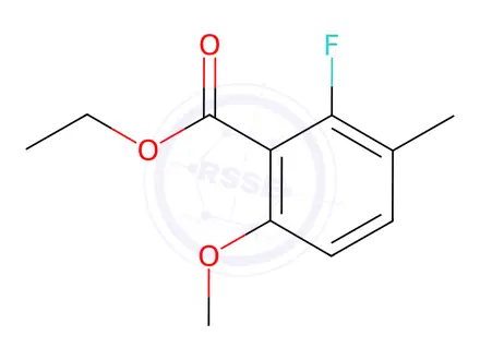 Chemical structure of ethyl 2-fluoro-6-methoxy-3-methylbenzoate
