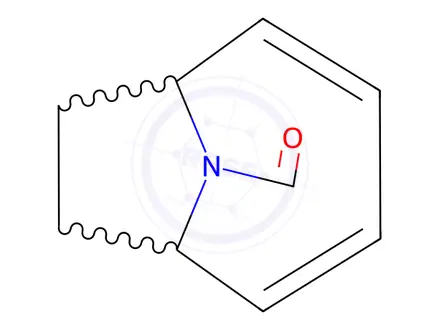 Chemical structure of 9-Azabicyclo[4.2.1]nona-2,4-diene-9-carboxaldehyde (9CI)
