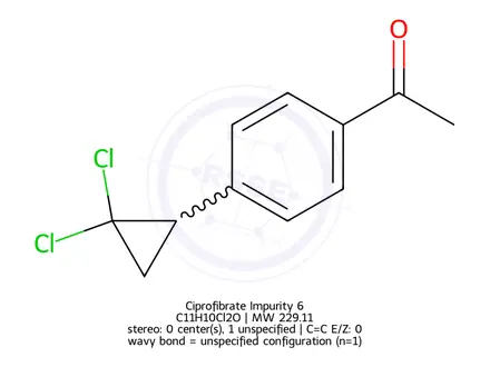 Chemical structure of Ciprofibrate Impurity 8