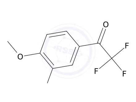 Chemical structure of 2,2,2-Trifluoro-1-(3-fluoro-4-methoxyphenyl)ethan-1-one