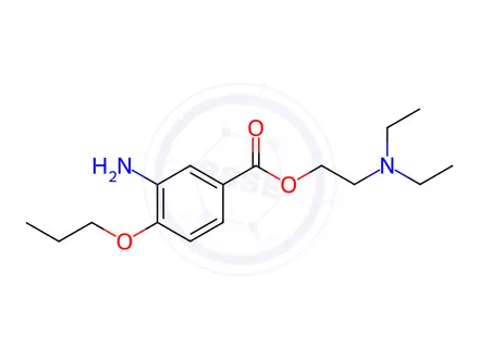 Chemical structure of Proparacaine