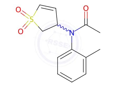 Chemical structure of N-(1,1-Dioxido-2,3-dihydrothiophen-3-yl)-N-(o-tolyl)acetamide