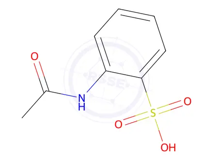 Chemical structure of Benzenesulfonic acid, (acetylamino)-