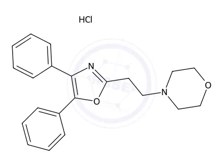 Chemical structure of 4-(2-(4,5-Diphenyloxazol-2-yl)ethyl)morpholine hydrochloride