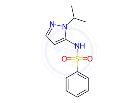 Chemical structure of N-[1-(Propan-2-yl)-1H-pyrazol-5-yl]benzenesulfonamide