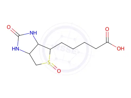Chemical structure of 5-(5-Oxido-2-oxohexahydro-1H-thieno[3,4-d]imidazol-4-yl)pentanoic acid