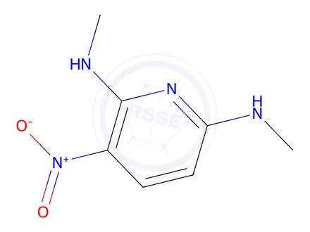 Chemical structure of N2,N6-Dimethyl-3-nitro-pyridine-2,6-diamine