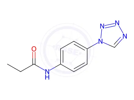 Chemical structure of n-(4-(1h-Tetrazol-1-yl)phenyl)propionamide