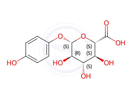 Chemical structure of quinol glucuronide