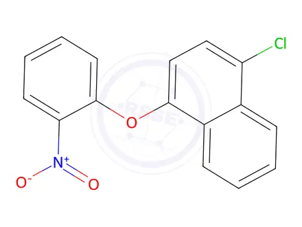 Chemical structure of 1-Chloro-4-(2-nitrophenoxy)naphthalene