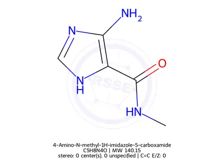 Chemical structure of 4-Amino-N-methyl-1H-imidazole-5-carboxamide