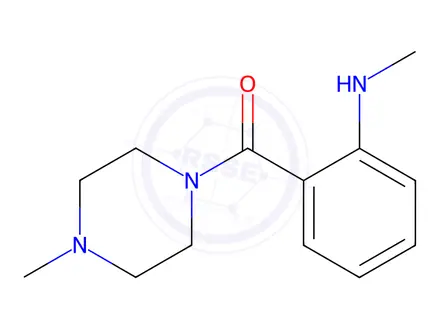Chemical structure of N-methyl-2-[(4-methylpiperazin-1-yl)carbonyl]aniline