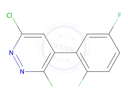 Chemical structure of 3,6-Dichloro-4-(2,5-difluorophenyl)pyridazine