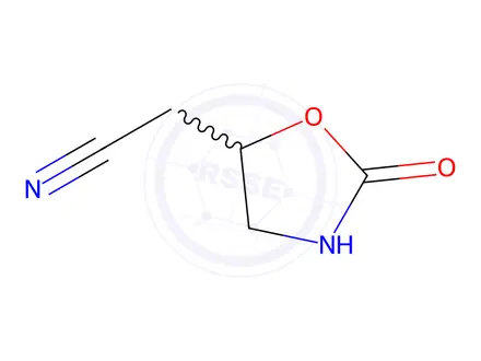 Chemical structure of 2-(2-oxo-1,3-oxazolidin-5-yl)acetonitrile
