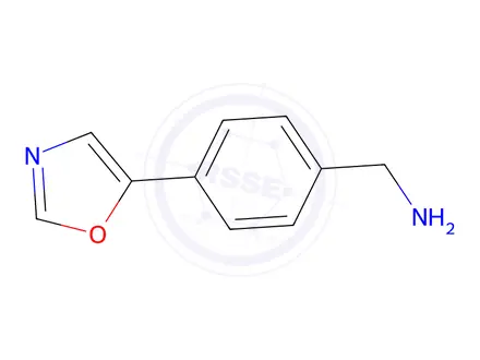 Chemical structure of 4-(5-Oxazolyl)benzylamine