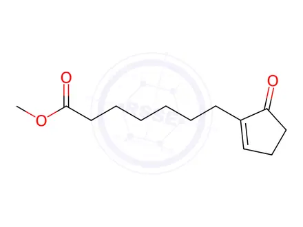 Chemical structure of methyl 5-oxocyclopent-1-ene-1-heptanoate