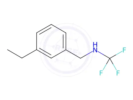 Chemical structure of N-(3-ethylbenzyl)-1,1,1-trifluoromethanamine