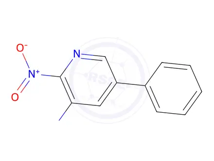 Chemical structure of N-methyl-2-nitro-5-phenylpyridin-3-amine
