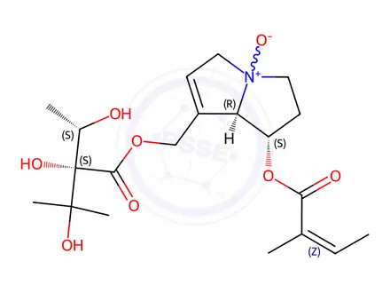 Chemical structure of Heliosupine N-Oxide